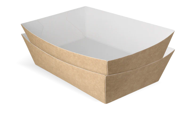 Pommesschalen A50 kraft/weiß (400 Stück) [TK-9987899]