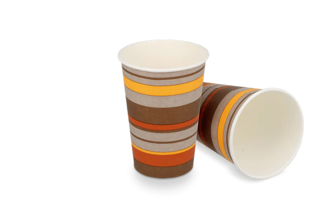 Kaffeetasse Karton 180cc 7.5oz Ø7 cm gestreift (2.500 Stück) [TK-9987931]