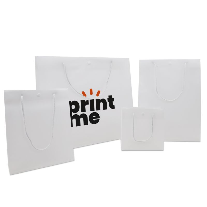 Luxuriöse Kunststofftaschen mit Druckknopf 41+12x36 cm Halbtransparent (100 Stück) [FP-DQC011]