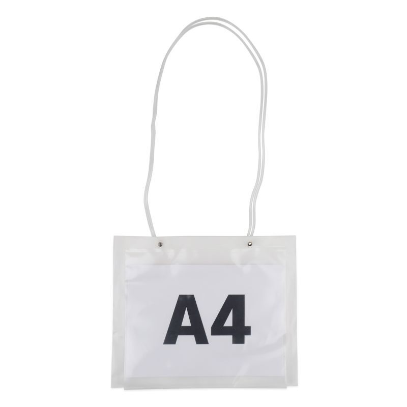 Luxuriöse Kunststoff-Schultertasche mit A4-Einschubfenster 35x28 cm Halbtransparent (100 Stück) [FP-DQC022]