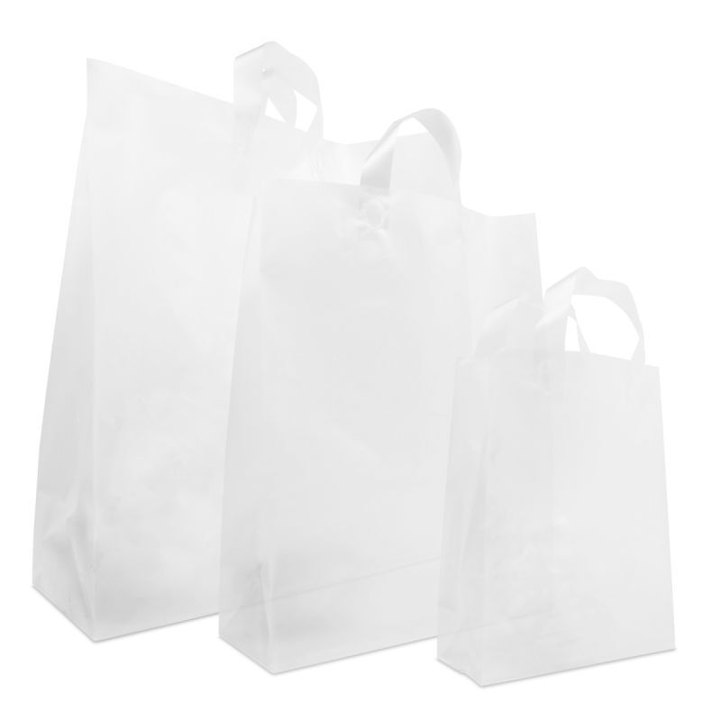 Kunststoff-Blockbodentaschen - Halbtransparent 22+10x30 cm (250 Stück) [FP-DQL005]