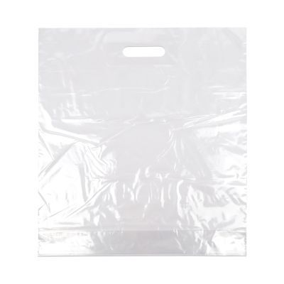 Plastic Carrier Bags 45x50+2x5cm Transparent