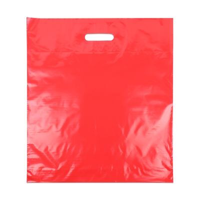 Budget-Kunststofftaschen 45x50+2x4 cm Rot (400 Stück) [FP-DQU203]