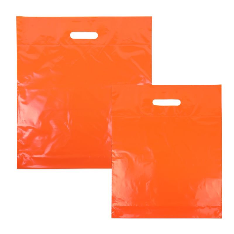 Budget-Kunststofftaschen 45x50+2x4 cm Orange (400 Stück) [FP-DQU205]