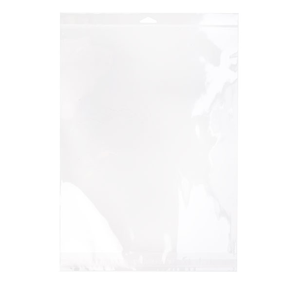 Headerbeutel Transparent 31.1x38.1cm Wiederverschließbar (100 Stück) [HB1215S]