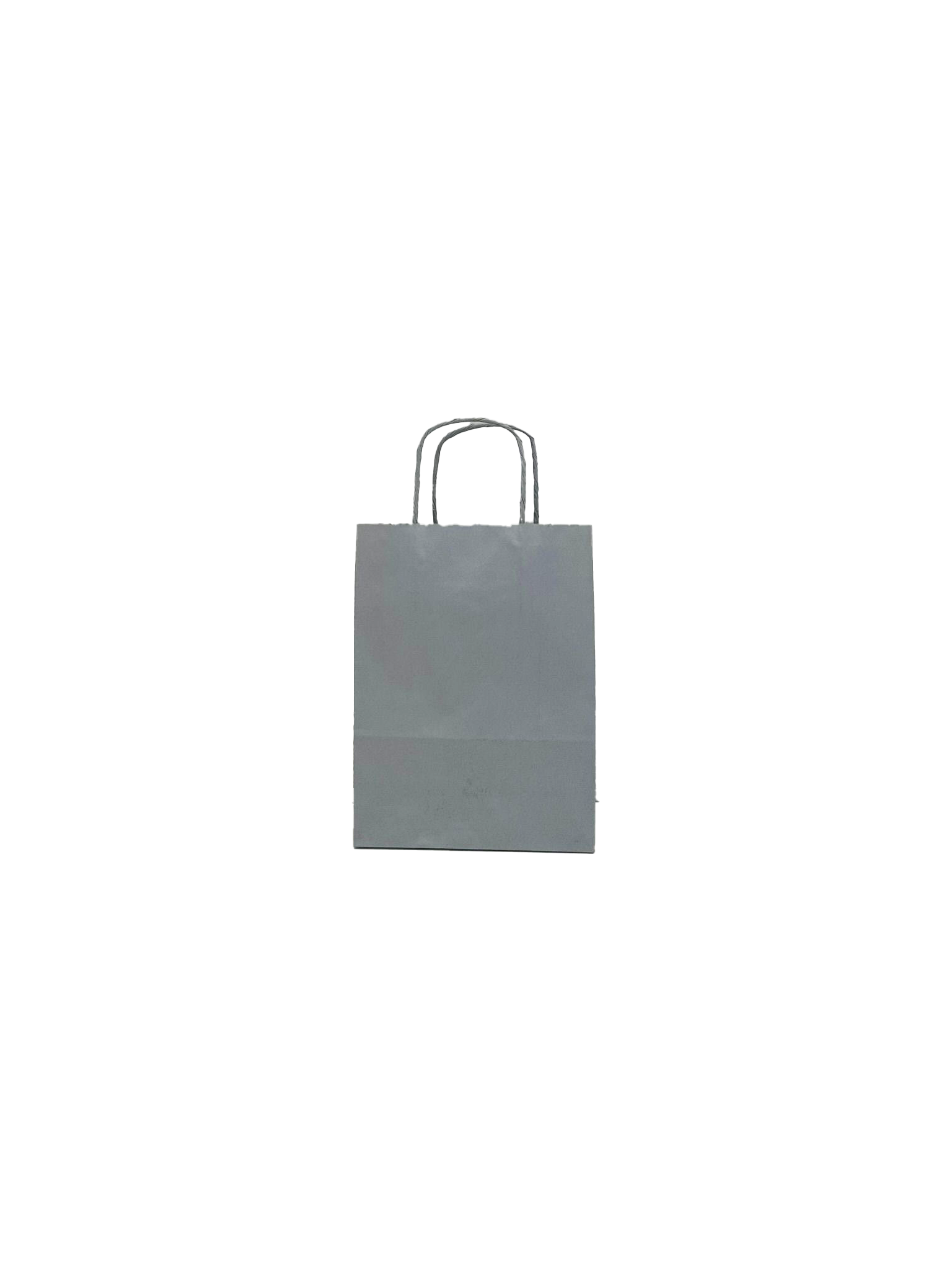 Papiertragetaschen Silber 18x8x22cm Kraft 90g/m² (50 Stück) [PAM1822SI]