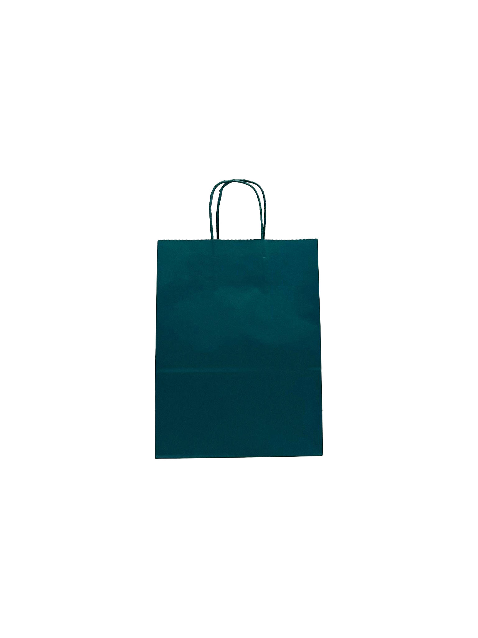 Papiertragetaschen Dunkelgrün 22x10x31cm Kraft 90g/m² (50 Stück) [PAM2231DKGR]