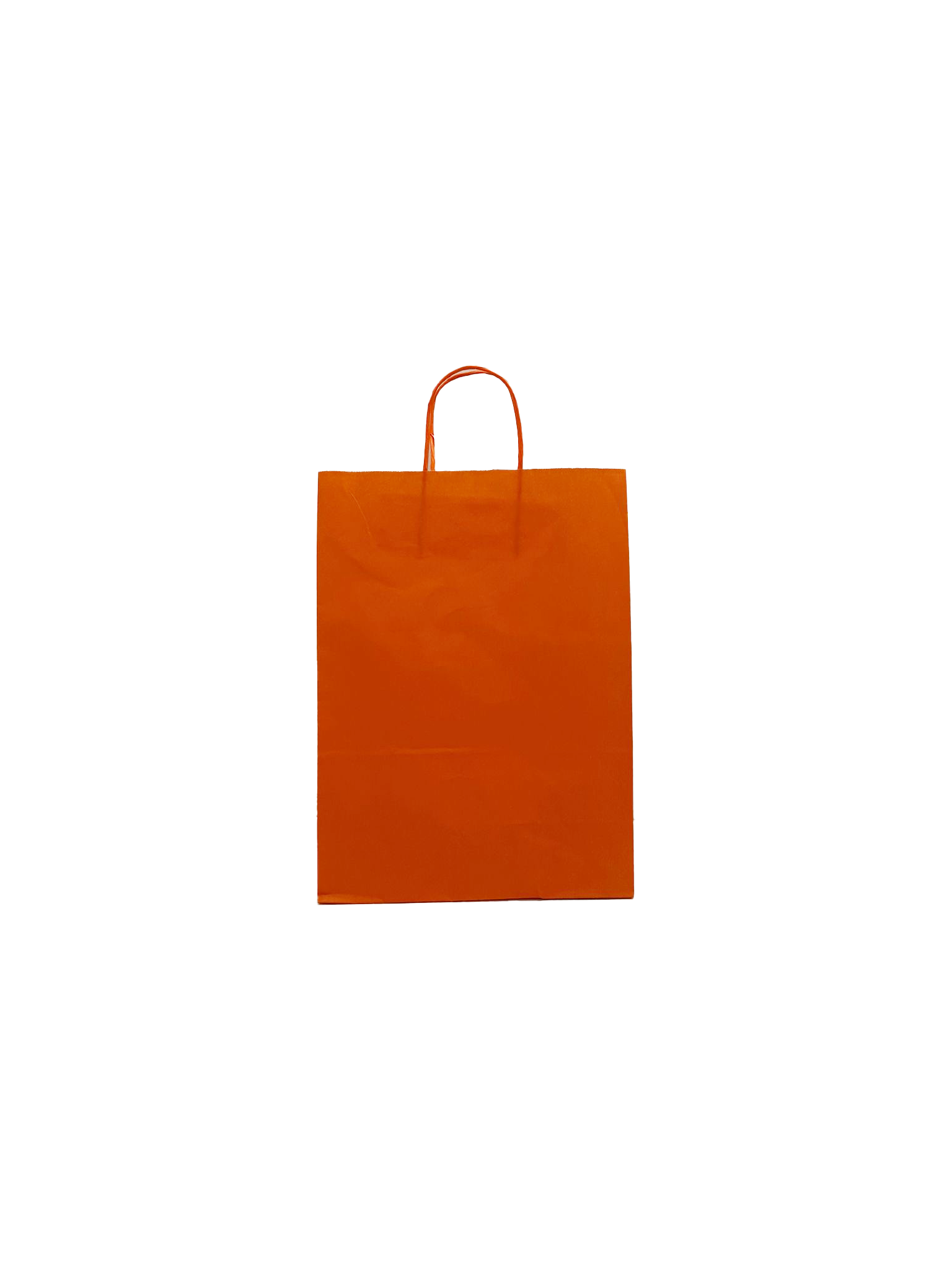 Papiertragetaschen Orange 26x12x35cm Kraft 90g/m² (50 Stück) [PAM2635OR]