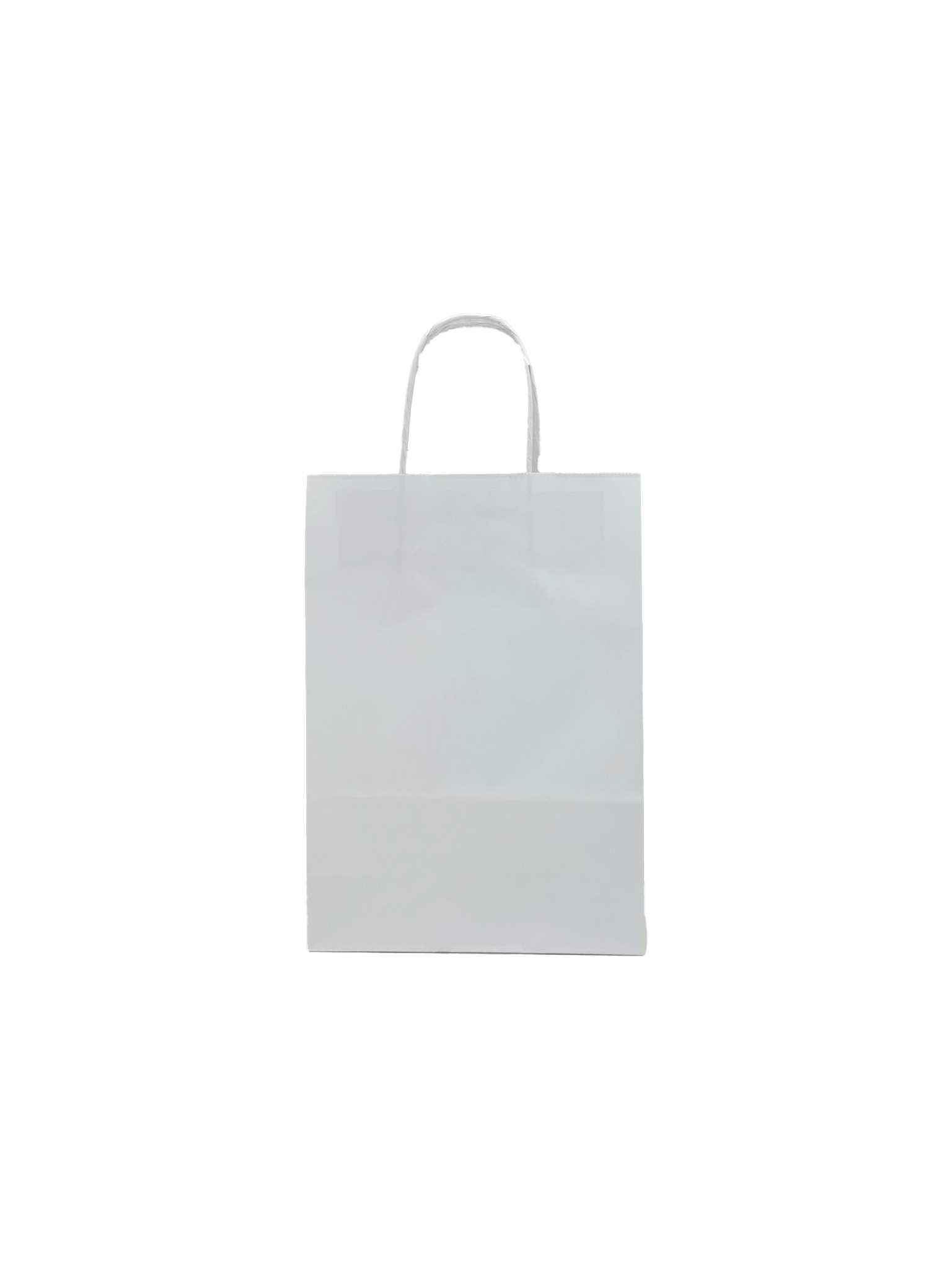Papiertragetaschen Weiß 22x10x31cm (50 Stück) [PAMW2231]