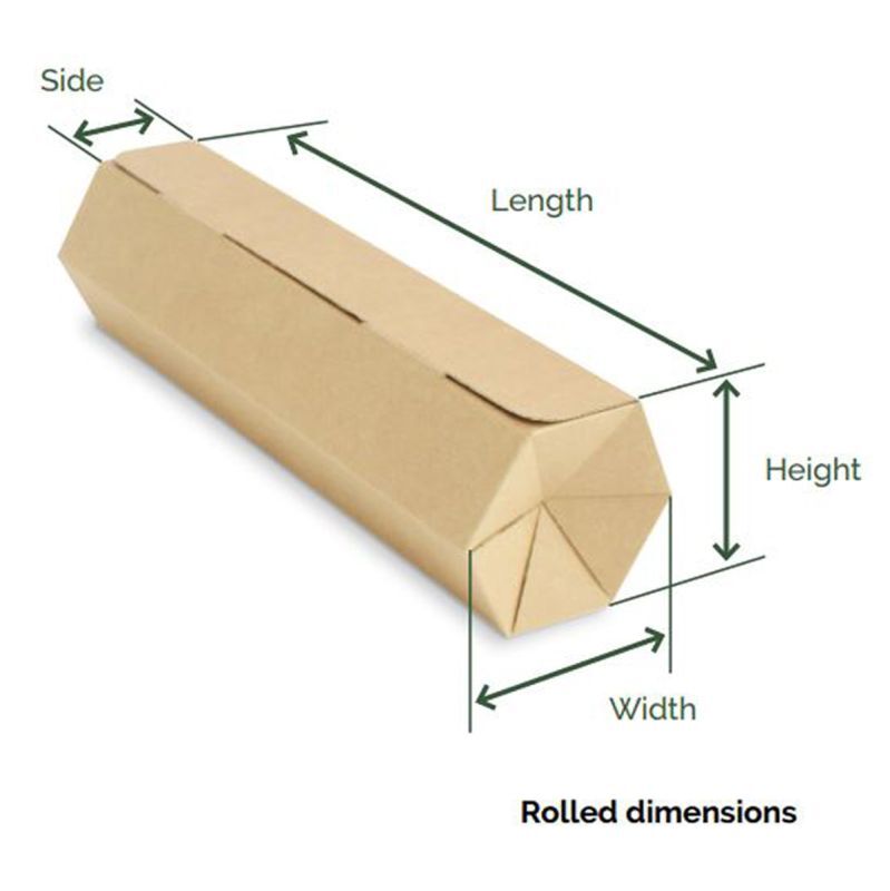 Rollor Light 41,7x13x11,7 cm Braun (25 Stück) [FP-ROL003]