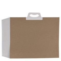 Recycelte Papier-Versandtasche mit Klappverschluss 41x46,5+2x4 cm Braun (100 Stück) [FP-VZP017]