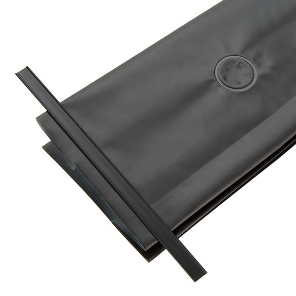 Verschluss-Streifen Klebend 14cm Schwarz (100 Stück) [TT5BKD]