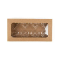 Kraft Artisan Candy Box Set, Heart Insert 7x2.1x13.8 cm