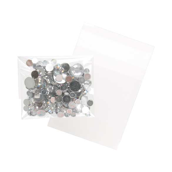 Klappenbeutel 6.5x6.5cm Hochtransparent (100 Stück) [B2X2]