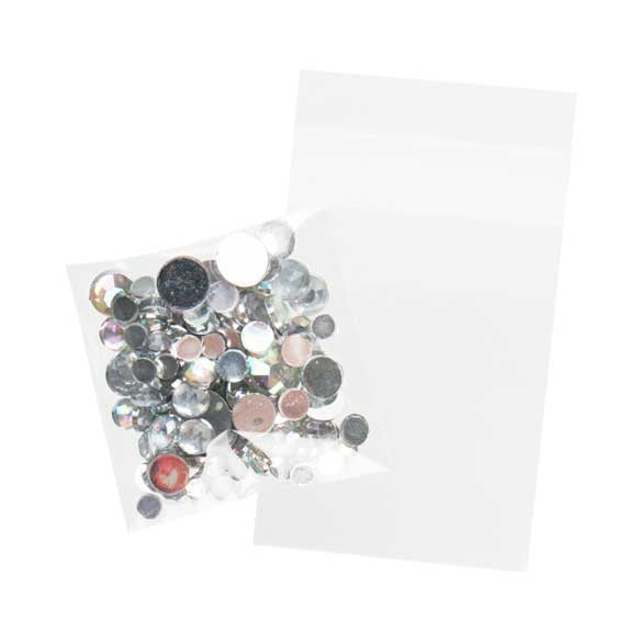 Klappenbeutel 5x5cm Hochtransparent (100 Stück) [B2X2E]