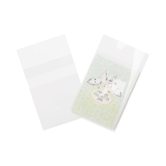 Klappenbeutel 7.5x9.5cm Hochtransparent (100 Stück) [B2XLPC]