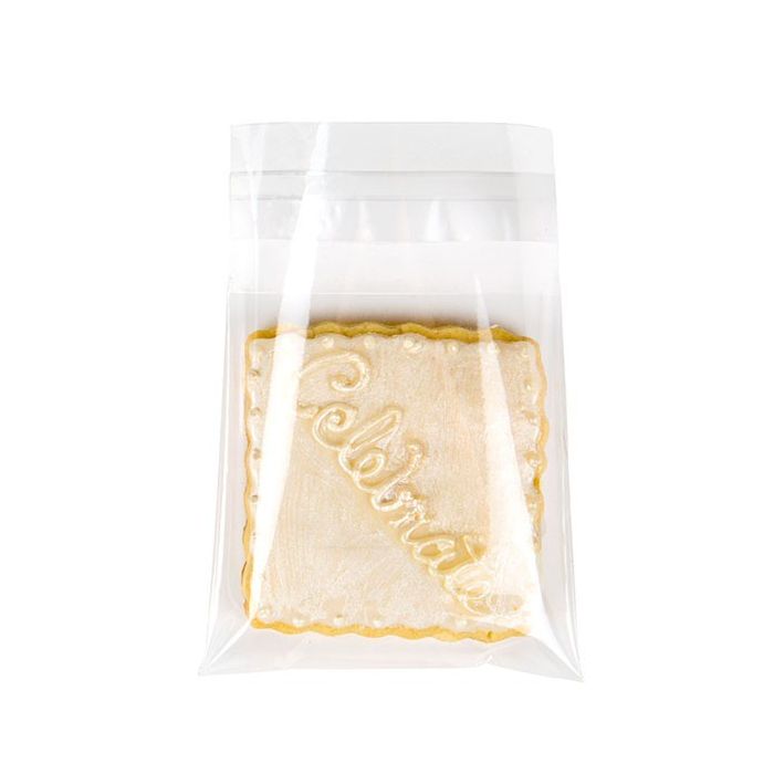 Klappenbeutel 8,5x9cm Hochtransparent (100 Stück) [B33XL]