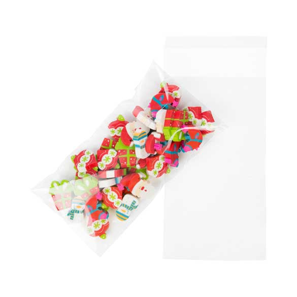 Klappenbeutel 8.1x15.4cm Hochtransparent (100 Stück) [B3X6S]