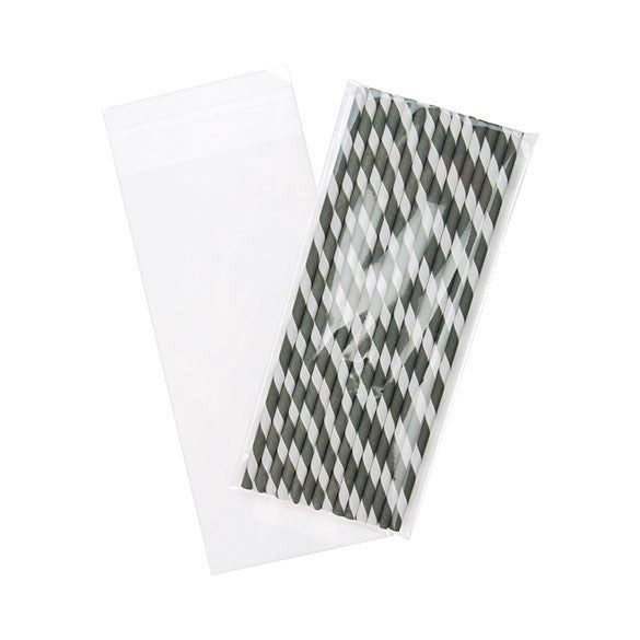 Klappenbeutel 9.4x20.4cm Hochtransparent (100 Stück) [B3X8]