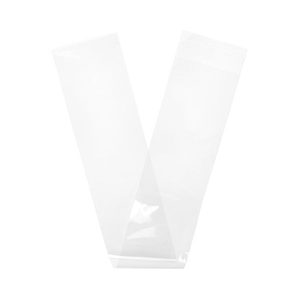Klappenbeutel 10.8x74cm Hochtransparent (100 Stück) [B429]