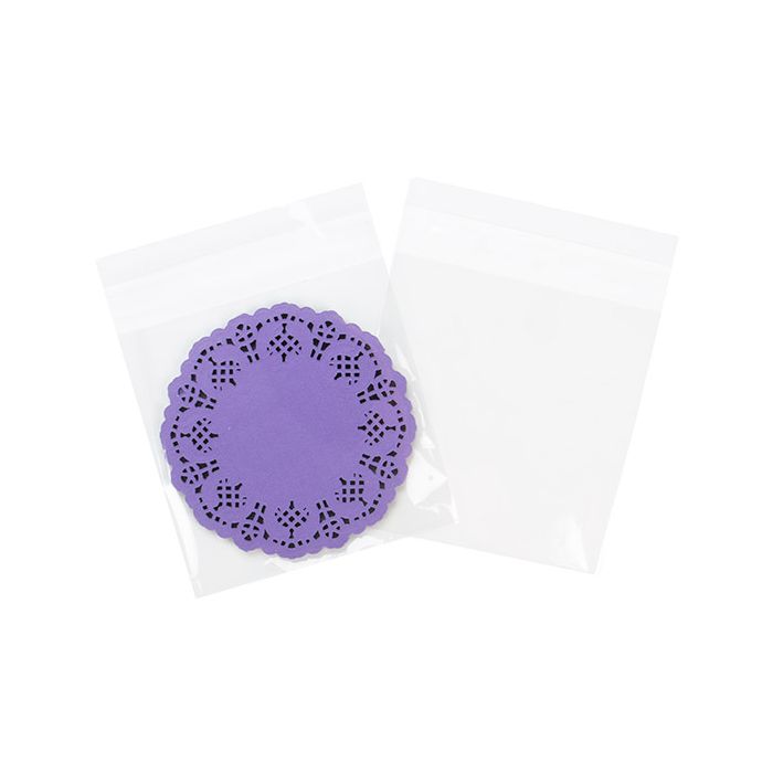 Plastic Bags 12.4x12.2cm Transparent Peel and Seal