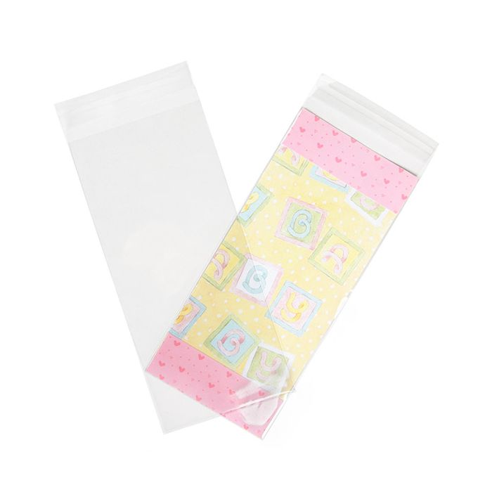 Klappenbeutel 10,3x22,9 cm Hochtransparent (100 Stück) [B49XS]