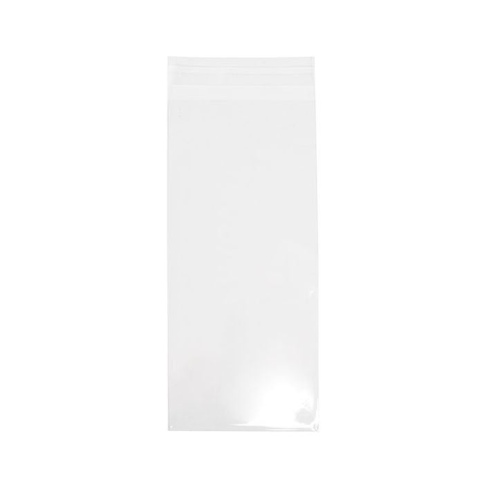 Klappenbeutel 10,3x22,9 cm Hochtransparent (100 Stück) [B49XS]