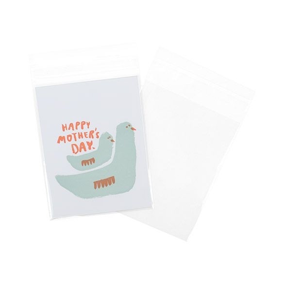 Klappenbeutel 11.4x14.1cm Hochtransparent (100 Stück) [B54S]