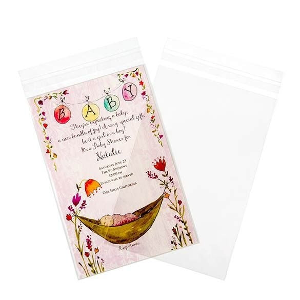 Klappenbeutel 14.5x21.8cm Hochtransparent (100 Stück) [B59S]