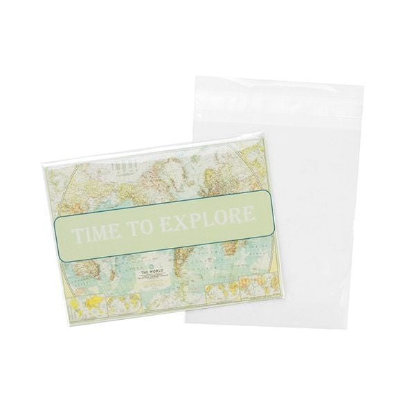 Klappenbeutel 12.7x15.3 cm + flap Hochtransparent (100 Stück) [B5B2]