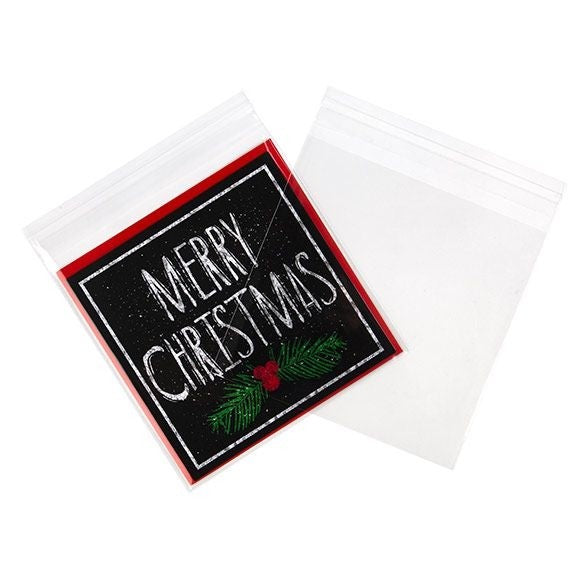 Klappenbeutel 14x13.5cm Hochtransparent (100 Stück) [B5X5]