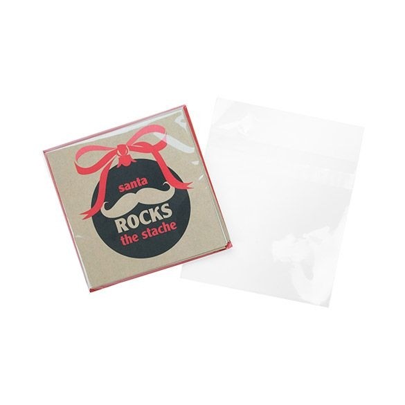 Klappenbeutel 13.8x13.5cm Hochtransparent (100 Stück) [B5X5PC]