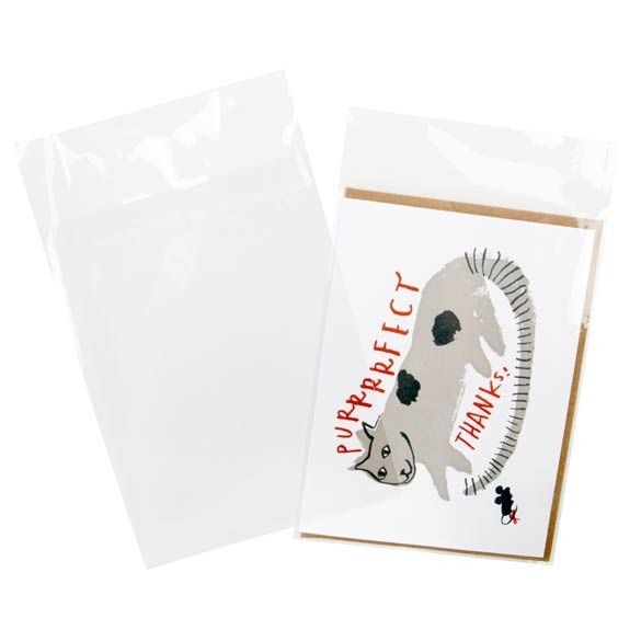 Klappenbeutel 12.6x16.7cm Hochtransparent (100 Stück) [B65PC]