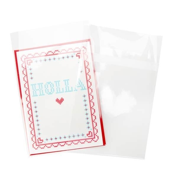 Klappenbeutel 13.8x18.4cm Hochtransparent (100 Stück) [B75PC]