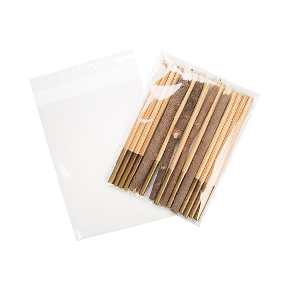 Klappenbeutel 14.4x19.1cm Hochtransparent (100 Stück) [B7B1]