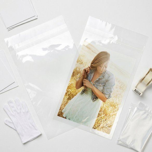 Klappenbeutel 22.7x36.2cm Hochtransparent (100 Stück) [B814PC]