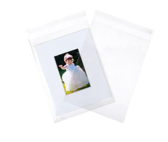 Plastic Bags 22x30cm Transparent Peel and Seal