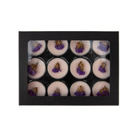 Black Kraft Artisan Candy Box Set, Round Insert 10.2x2.1x13.8 cm