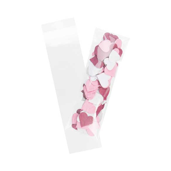 Klappenbeutel 5,5x18cm Hochtransparent (100 Stück) [BM4]