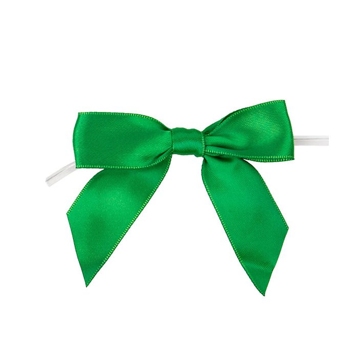 Bows Pre-tied 8,9 cm Green