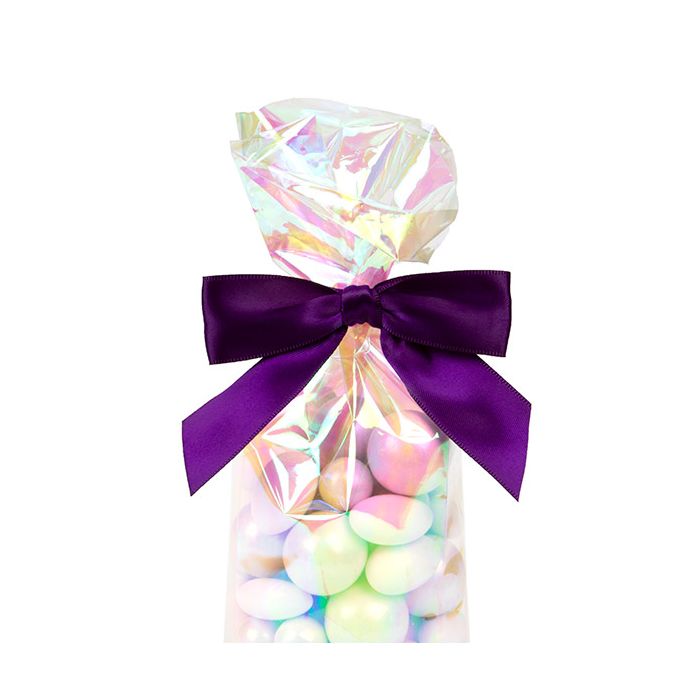 Schleife vorgebunden 8,9 cm Pflaume (25 Stück) [BOWPL]