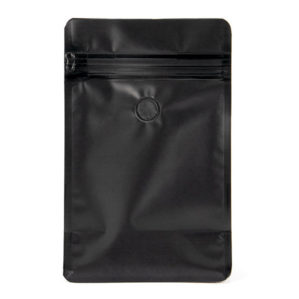 Kaffee Klappenbeutel Matt Schwarz 12,7x7,9x20,3 cm (50 Stück) [BBC2MB]