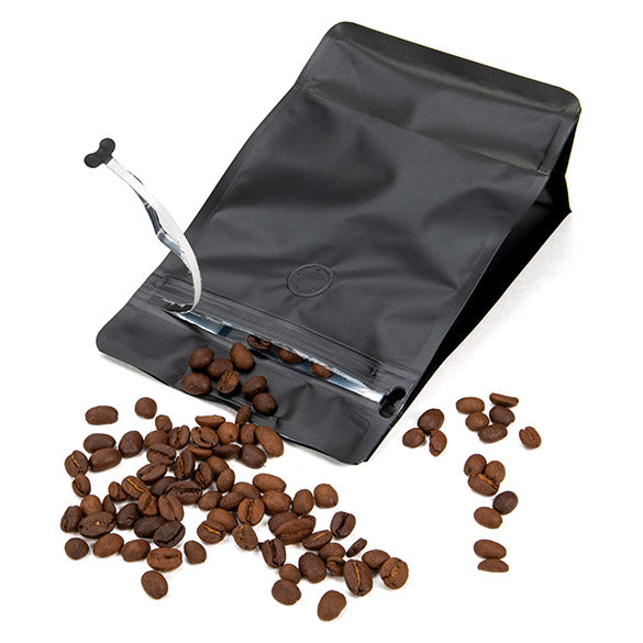 Kaffee Klappenbeutel Matt Schwarz 12,7x7,9x20,3 cm (50 Stück) [BBC2MB]