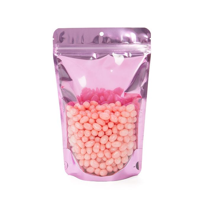 Stand Up Pouches Pink 14,9x8,9x23,2cm With Hanghole