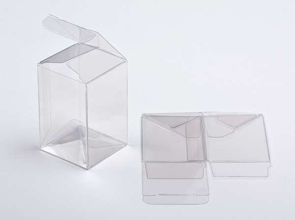 Klarsichtschachteln 10.2x10.2x15.2cm mit Automatikboden (25 Stück) [PLB138]