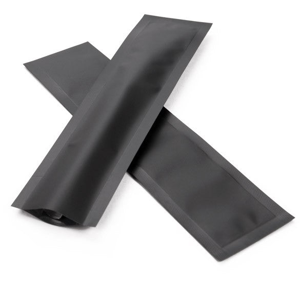 Plastikbeutel Mattschwarz 3.8x15.2cm Verschweißbar (100 Stück) [CRB6B]
