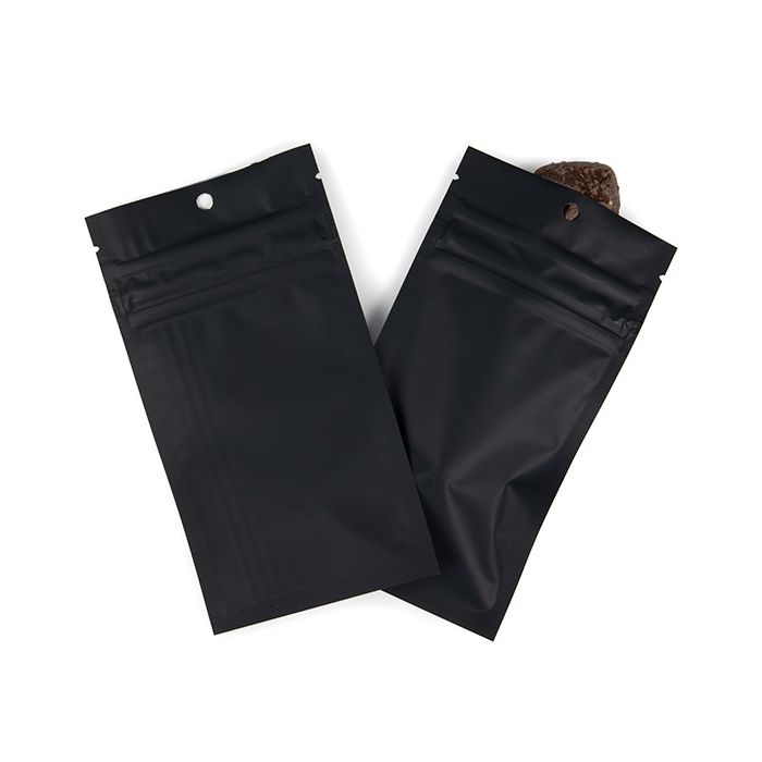 Kindersichere Beutel Mattschwarz 7.6x11.4 cm (100 Stück) [CRHZB3MB]