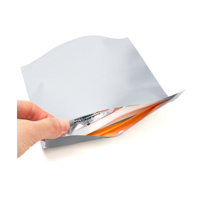 Kindersichere Beutel Mattsilber 14.9x6.4x23.2cm (100 Stück) [CRP7MS]