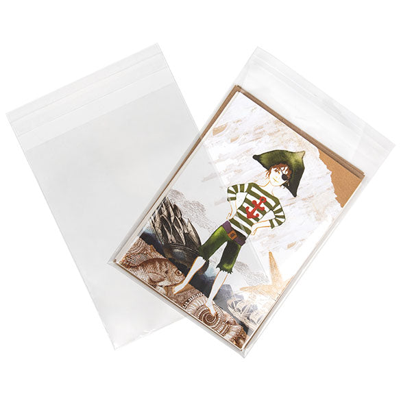 Umweltfreundliche Beutel 13x17.1cm Transparent - Premium (100 Stück) [GC6B2]