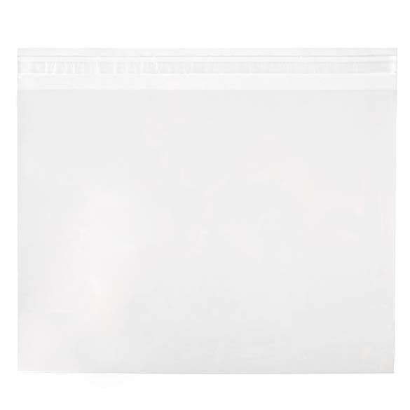 Klappenbeutel 30.5x23cm Hochtransparent (100 Stück) [B12X9]